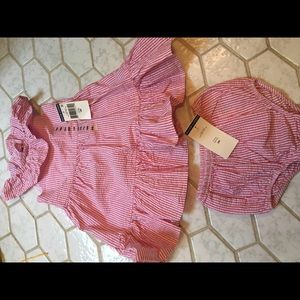 Brand new Polo Ralph Lauren pink dress 9mon